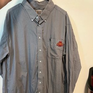 Cinch button down with ISU logo
